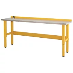 8-FOOT WORKBENCH WITH STAINLESS STEEL WORK SURFACE