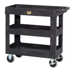 3-SHELF PLASTIC UTILITY CART