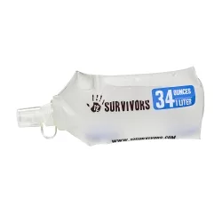 12 SURVIVORS COLLAPSIBLE WATER 1L BOTTLE 12 SURVIVORS COLLAPSIBLE WATER 1L BOTTLE