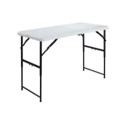 Folding Table 48" (L) x 24" (W) - Adjustable Heigh