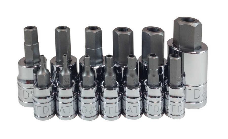 13PC SAE TAMPERPROOF HEX BIT SOCKET SET