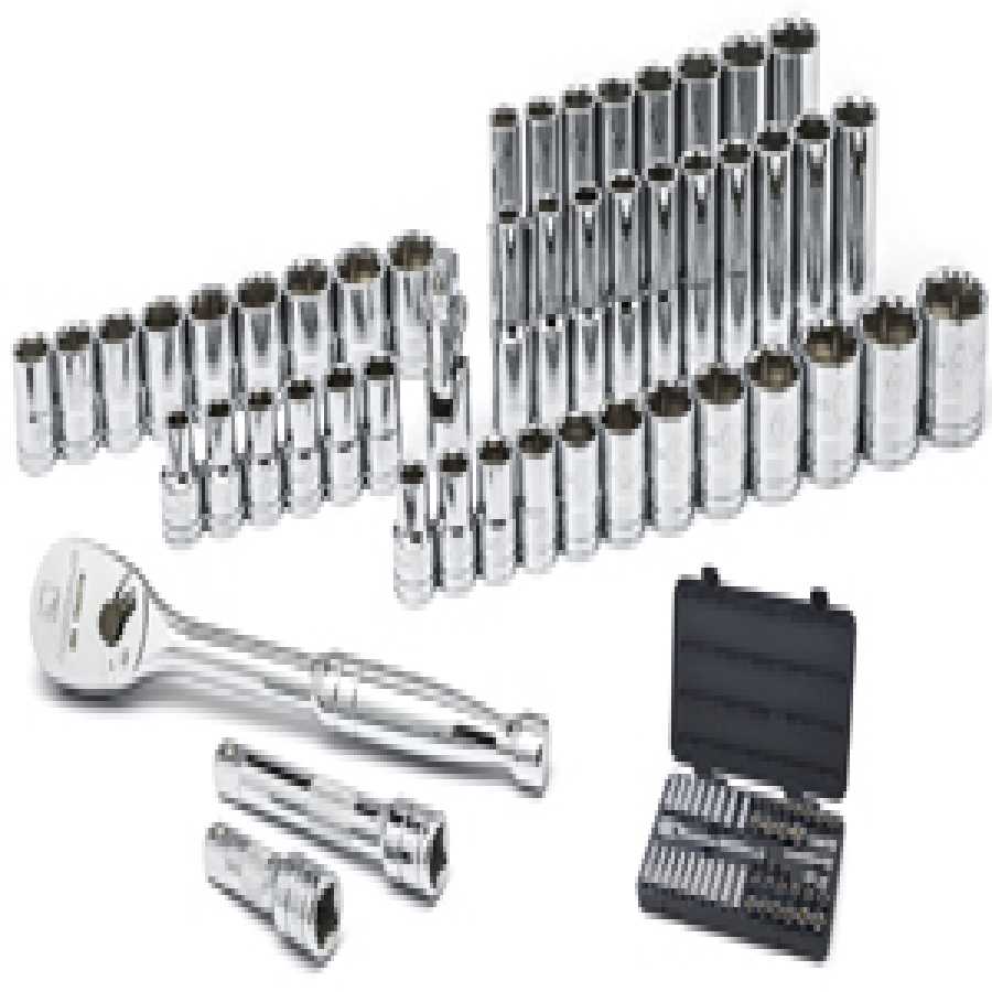 49 Pc. 1/2" Dr. 6 Point Socket Set