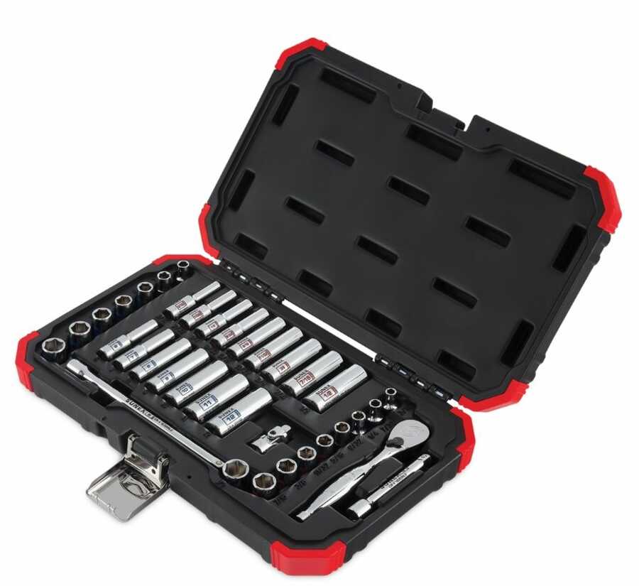 36 PC 1/4" DR. SOCKET SET