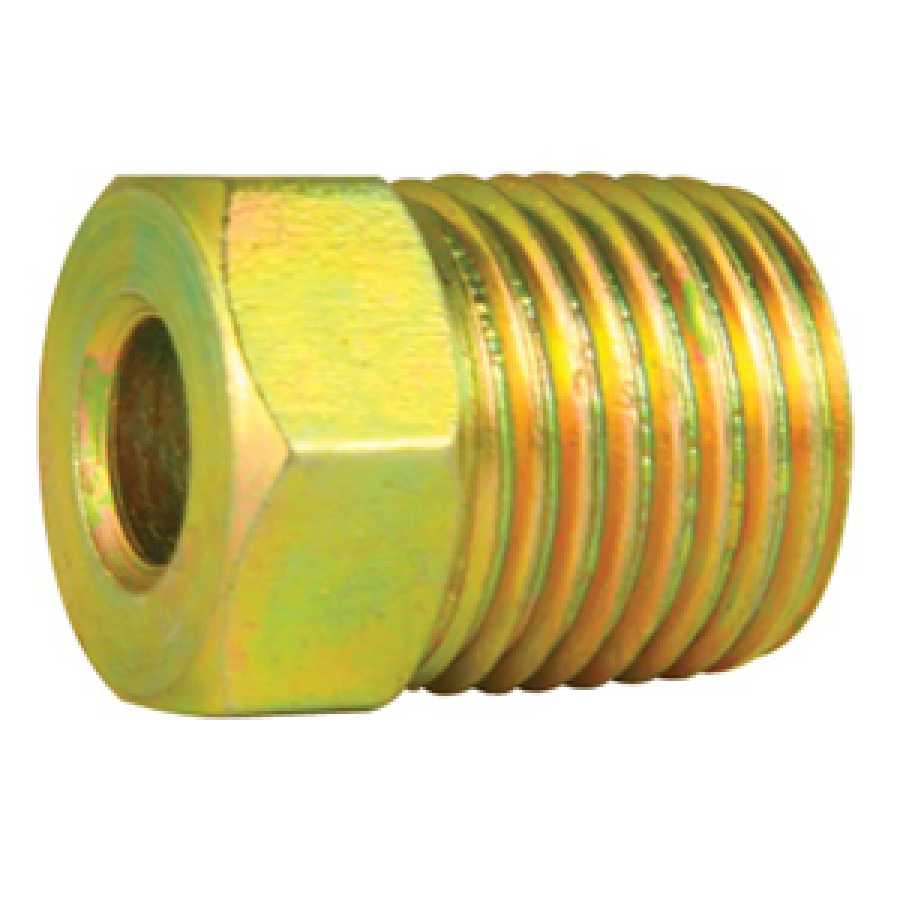 3/16" 7/16-24 Inverted Steel Tube Nut (10Pk)