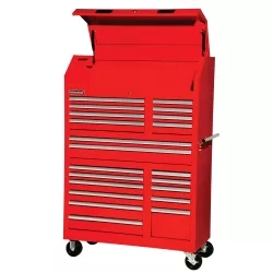 42" 20 Drawer Red Tool Wall w/Ball bearings