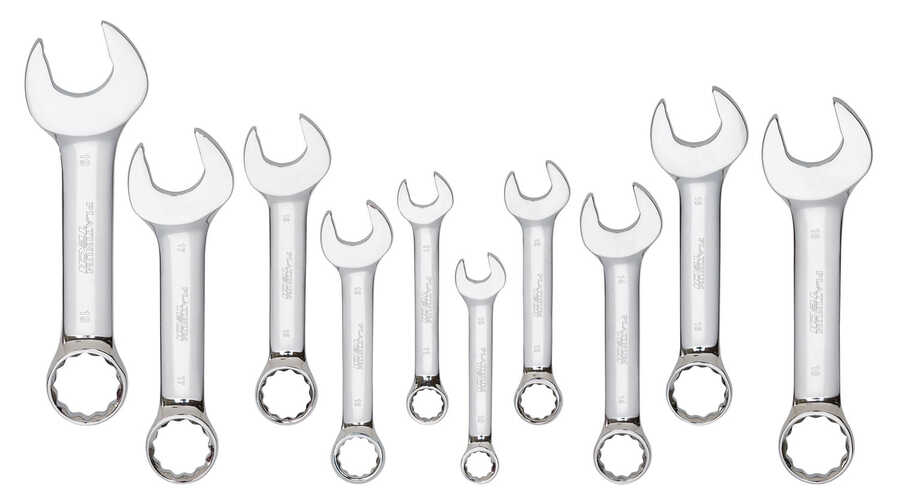 10PC METRIC STUBBY WRENCH