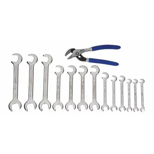 Open end Wrench & Plier Set, 14 Piece Sae (image for) Open end Wrench & Plier Set, 14 Piece Sae