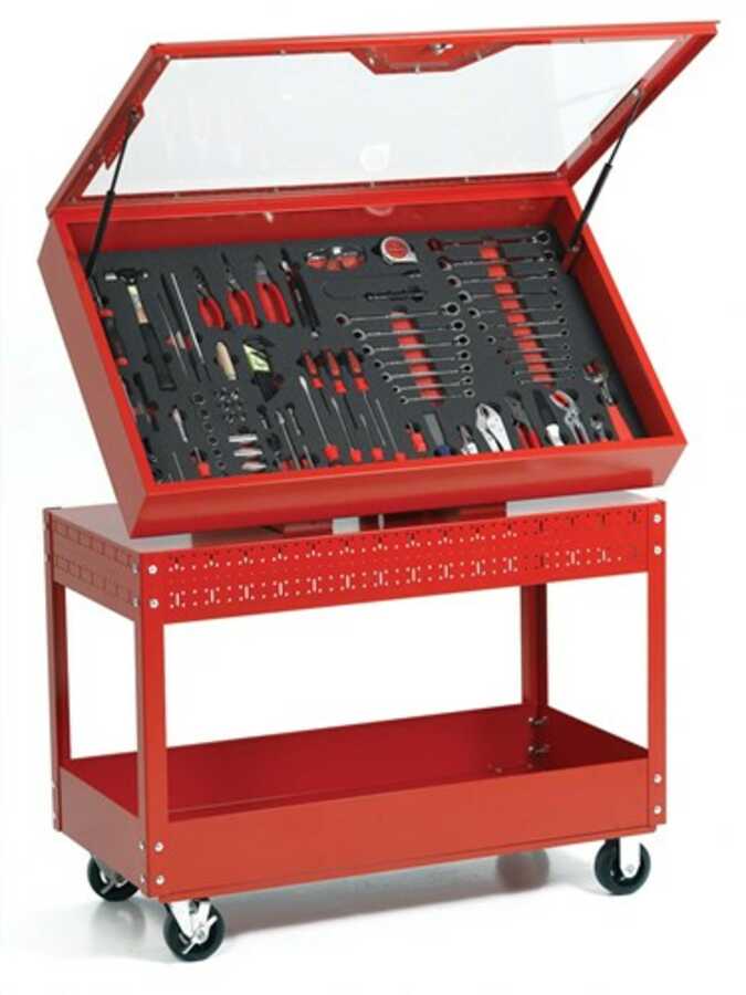 34" Visual Control Cabinet Red