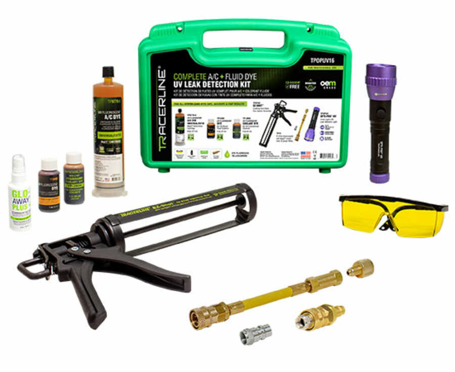 Complete A/C and Fluid Dye UV Leak Detection Kit