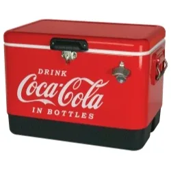 (image for) Coca Cola Metal Ice Chest, 54 Quart, Red