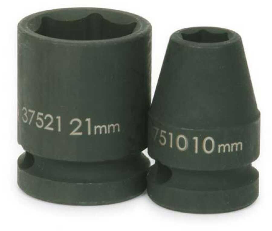 1/2" Drive Standard Impact Socket 6-Point 25mm
