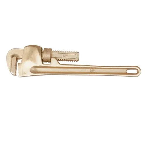 Non-Sparking Pipe Wrench Copper Beryllium 14"-350 (image for) Non-Sparking Pipe Wrench Copper Beryllium 14"-350
