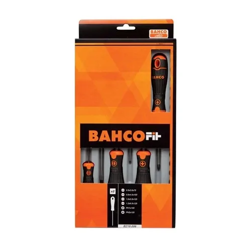 BAHCOFIT Screwdriver Set 6 Pieces (image for) BAHCOFIT Screwdriver Set 6 Pieces