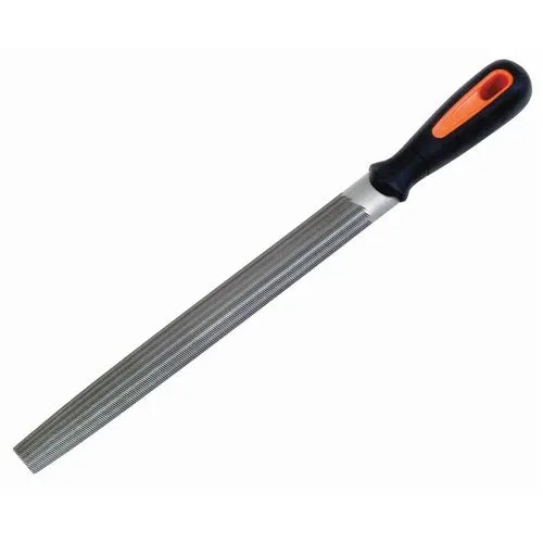 10" Bastard Cut Half-round file with Ergo™ Handle (image for) 10" Bastard Cut Half-round file with Ergo™ Handle