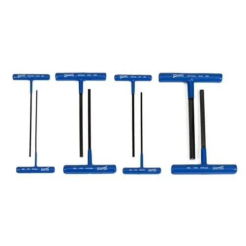 (image for) 8 pc Metric T-Handle Hex Drivers with Cushion Grip Handle Set