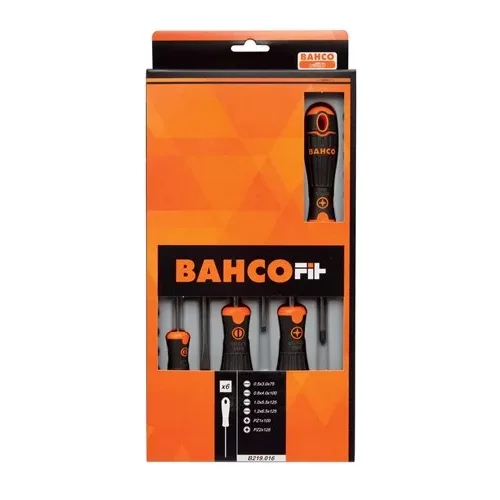 BAHCOFIT Screwdriver Set 6 Pieces (image for) BAHCOFIT Screwdriver Set 6 Pieces