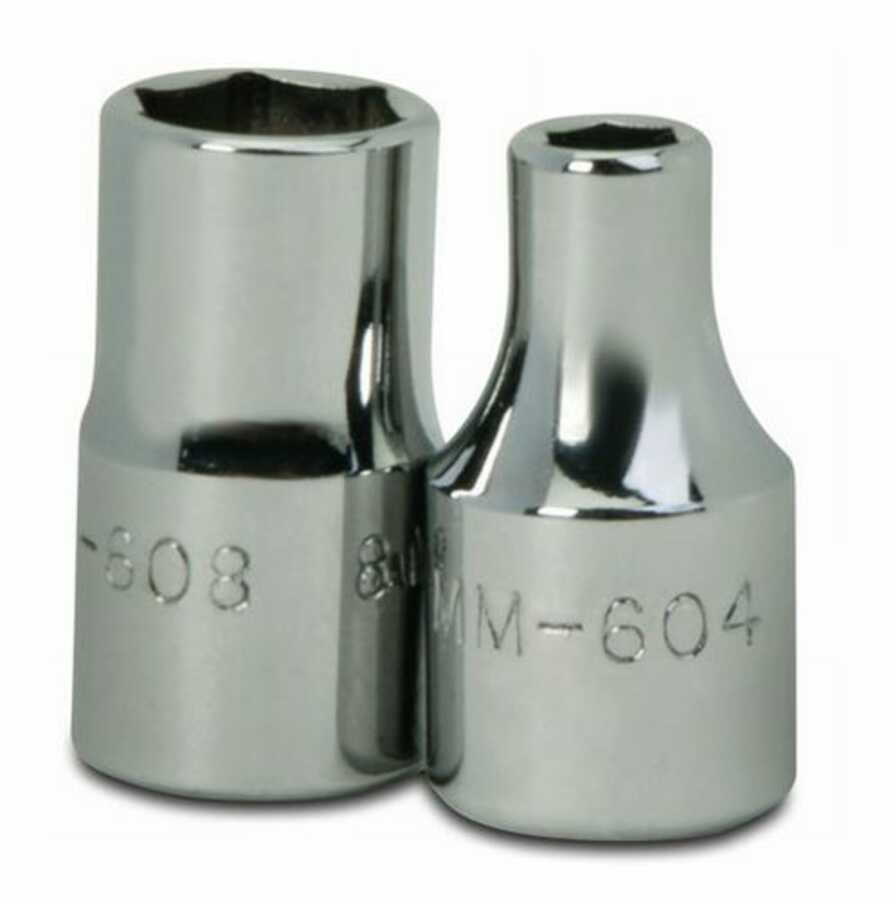 1/4" Drive 6-Point Metric 6 mm Shallow Socket