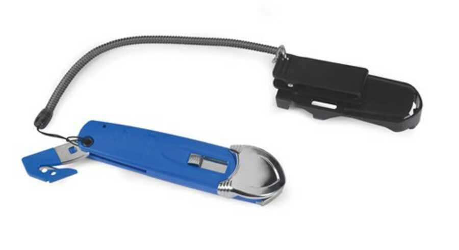 Ambidextrious Safety Cutter with Holster and Lanya