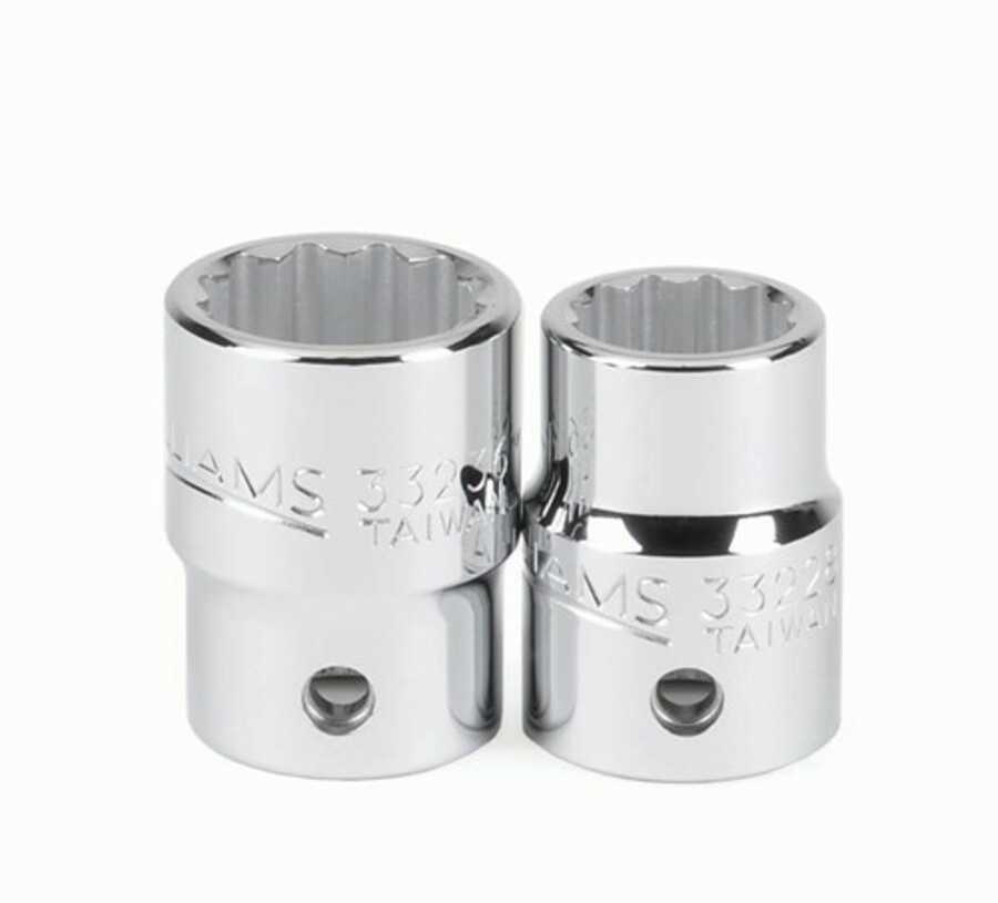 Tools@Height 3/4" Drive 12-Point SAE 1-3/8" Shallow Socket