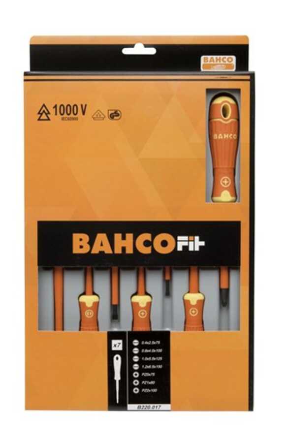 BAHCOFIT Screwdriver Insulated Set 7 Pieces