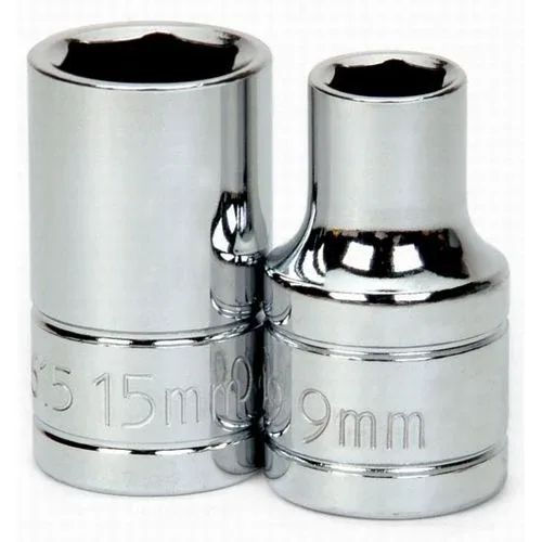 (image for) 1/2" Drive 6-Point Metric 21 mm Shallow Socket