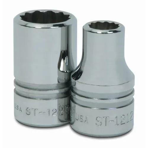 (image for) 1/2" Drive 12-Point SAE 3/8" Shallow Socket