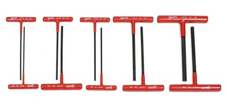 10 pc SAE T-Handle Hex Drivers with Cushion Grip Handle Set