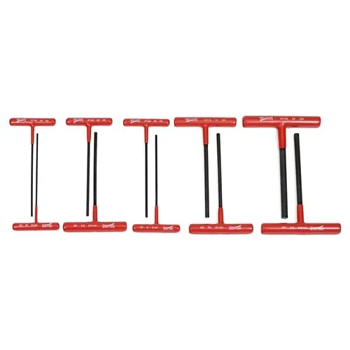 (image for) 10 pc SAE T-Handle Hex Drivers with Cushion Grip Handle Set