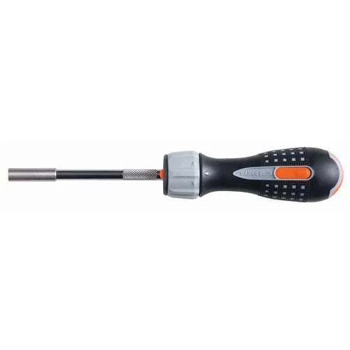 Bahco LED Ratchet Screwdriver with 6 Bits & Pistol Handle (image for) Bahco LED Ratchet Screwdriver with 6 Bits & Pistol Handle