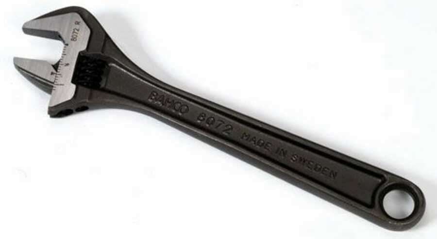 10" SAE Adjustable Industrial Black Finish Wrench
