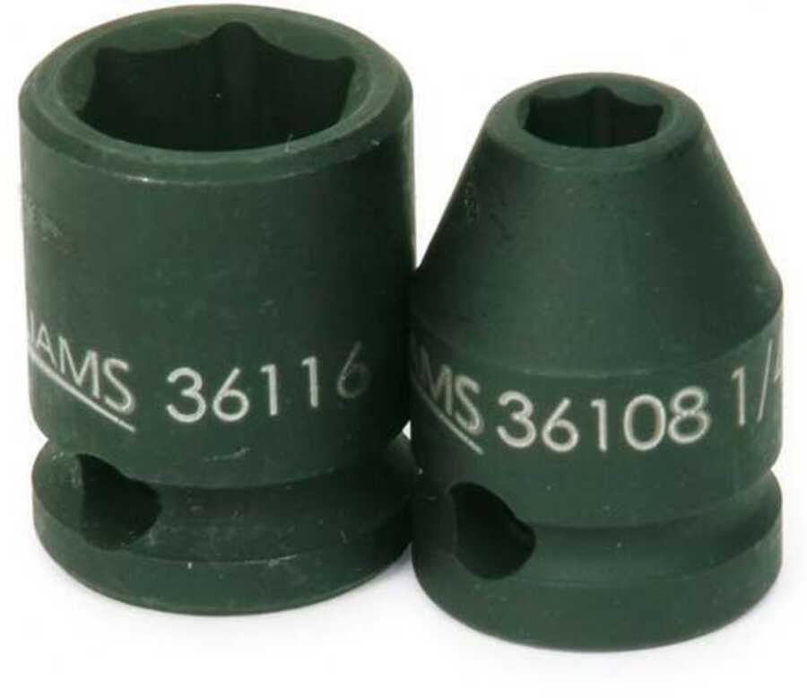 3/8" Drive Standard Impact Socket 6-Point 7/8