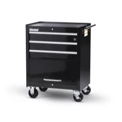 27' X 3 DRAWER + DOOR CABINET, BLACK
