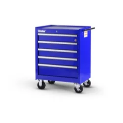 27 X 5 DRAWER MOBILE CABINET, BLUE 27 X 5 DRAWER MOBILE CABINET, BLUE