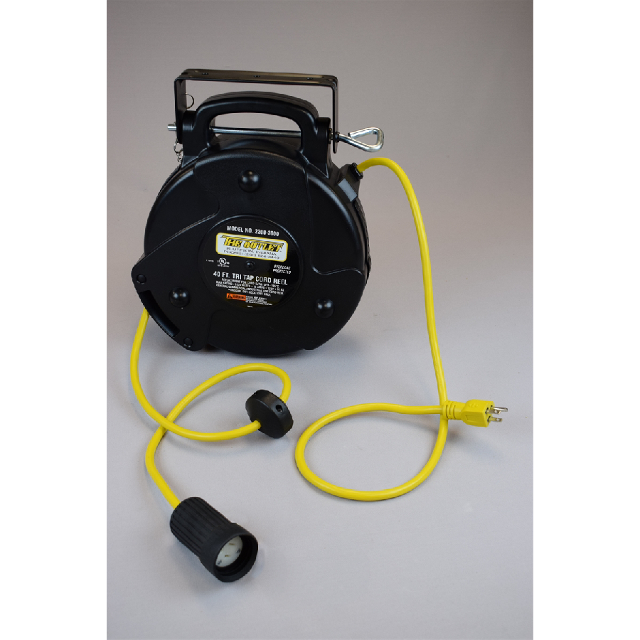 Mid Size Power Reel with Booted Receptacle