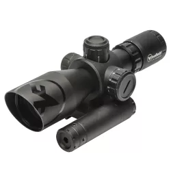 BARRAGE 2.5-10X40 RIFLESCOPE w/ GREEN LASER