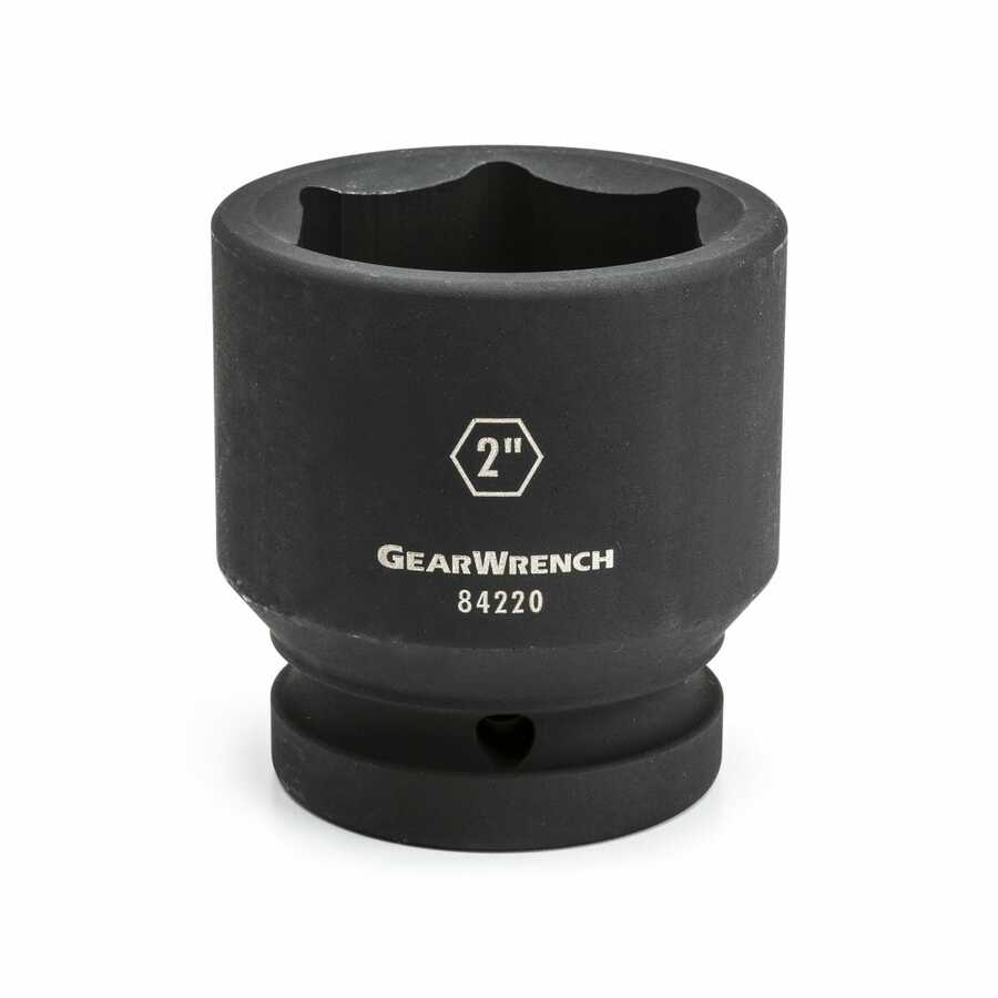 1\" DRIVE 6 POINT STANDARD IMPACT SAE SOCKET 2\"