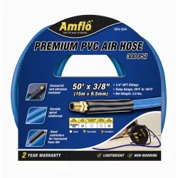 PVC Hose, 3/8" x 50', 1/4" MNPT