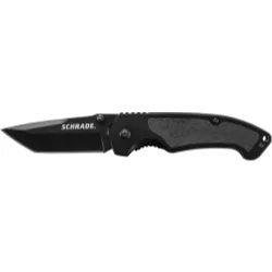 Schrade Liner Lock Folding Knife Tanto Blade Aluminum Handle Schrade Liner Lock Folding Knife Tanto Blade Aluminum Handle