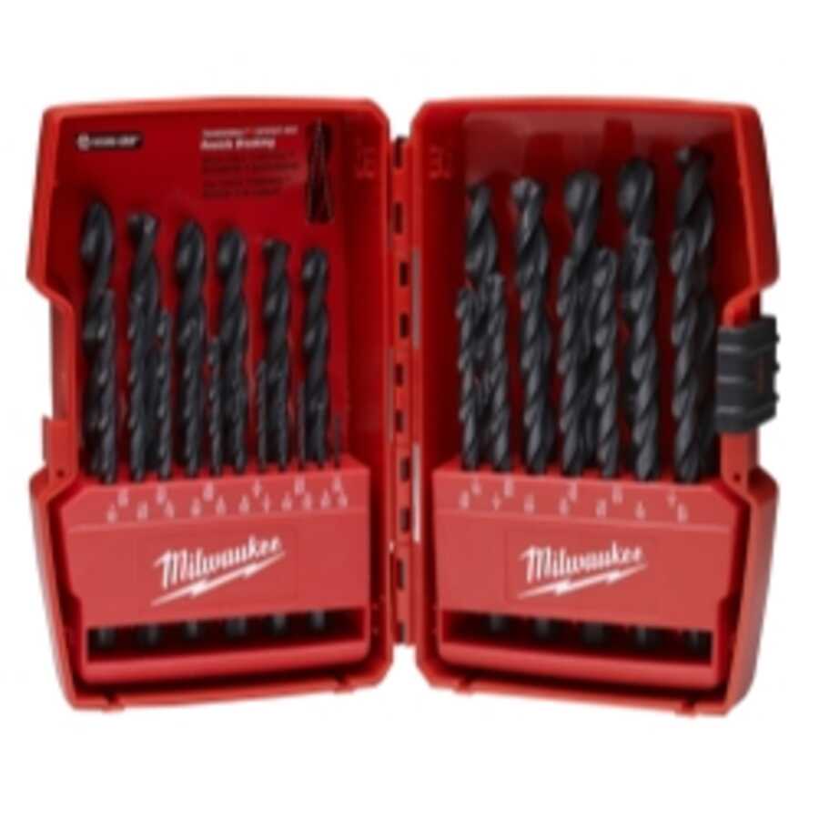 THUNDERBOLT Black Oxide Drill Bit Set - 29 PC