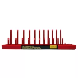 1/4" Dr SAE Socket Holder; Red (Summit Racing) 1/4" Dr SAE Socket Holder; Red (Summit Racing)