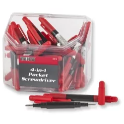 24 Pc. 4-in-1 Pocket Screwdriv 24 Pc. 4-in-1 Pocket Screwdriv
