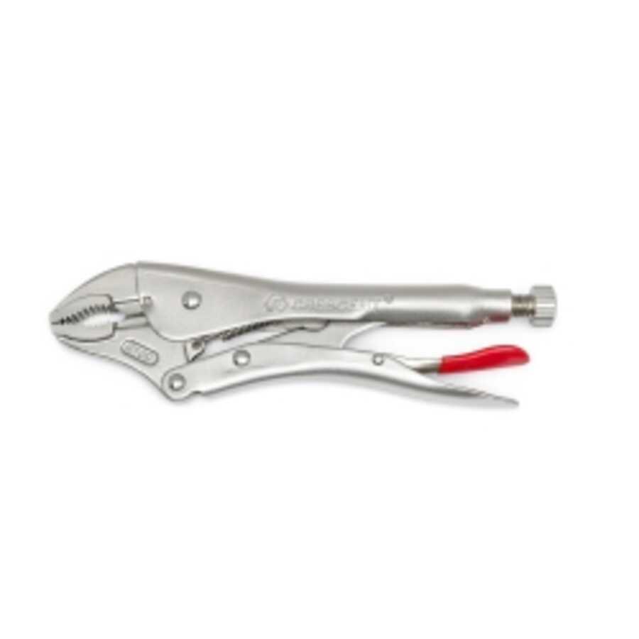 10" Curved Jaw Locking Pliers with Wire Cutter