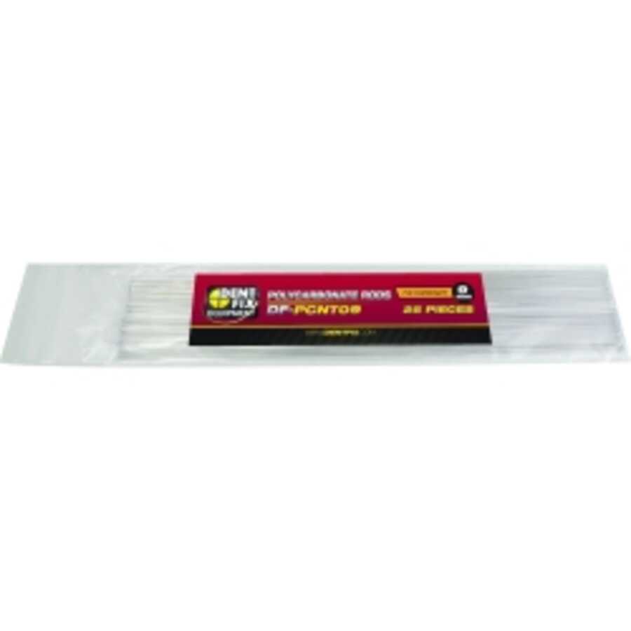 25PK 9mm Poly Plastic Rods