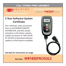 2 YR software certificate for the Tech400Pro 2 YR software certificate for the Tech400Pro