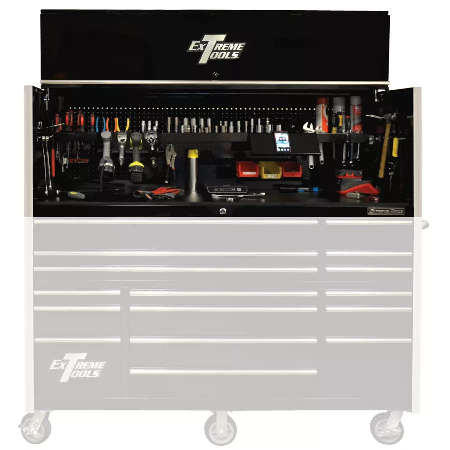 72" x 25" Deep Professional Hutch, Black