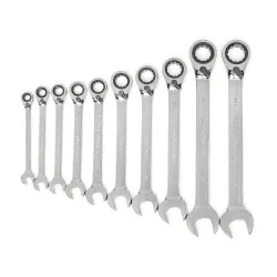 (image for) 10PC SAE Reversing Ratcheting Combination Wrench