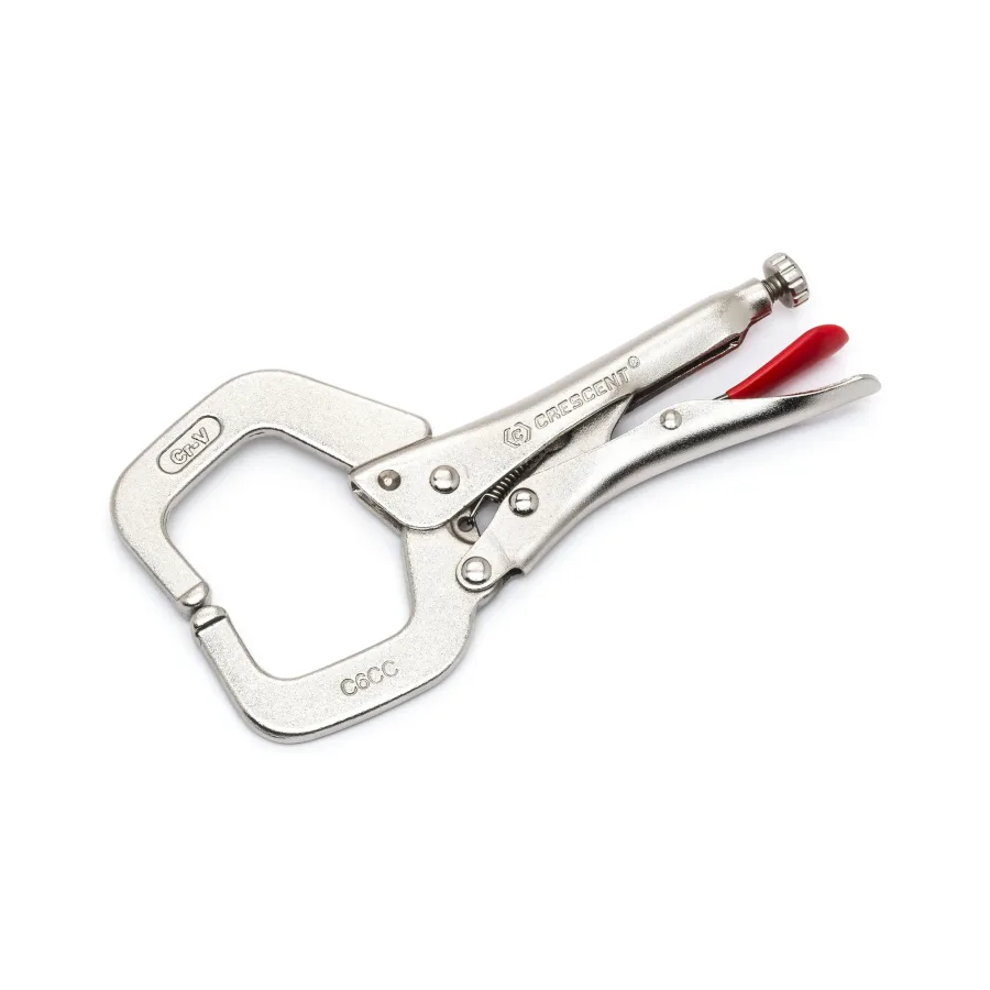 (image for) 6" Locking 'C' Clamp with Regular Pads
