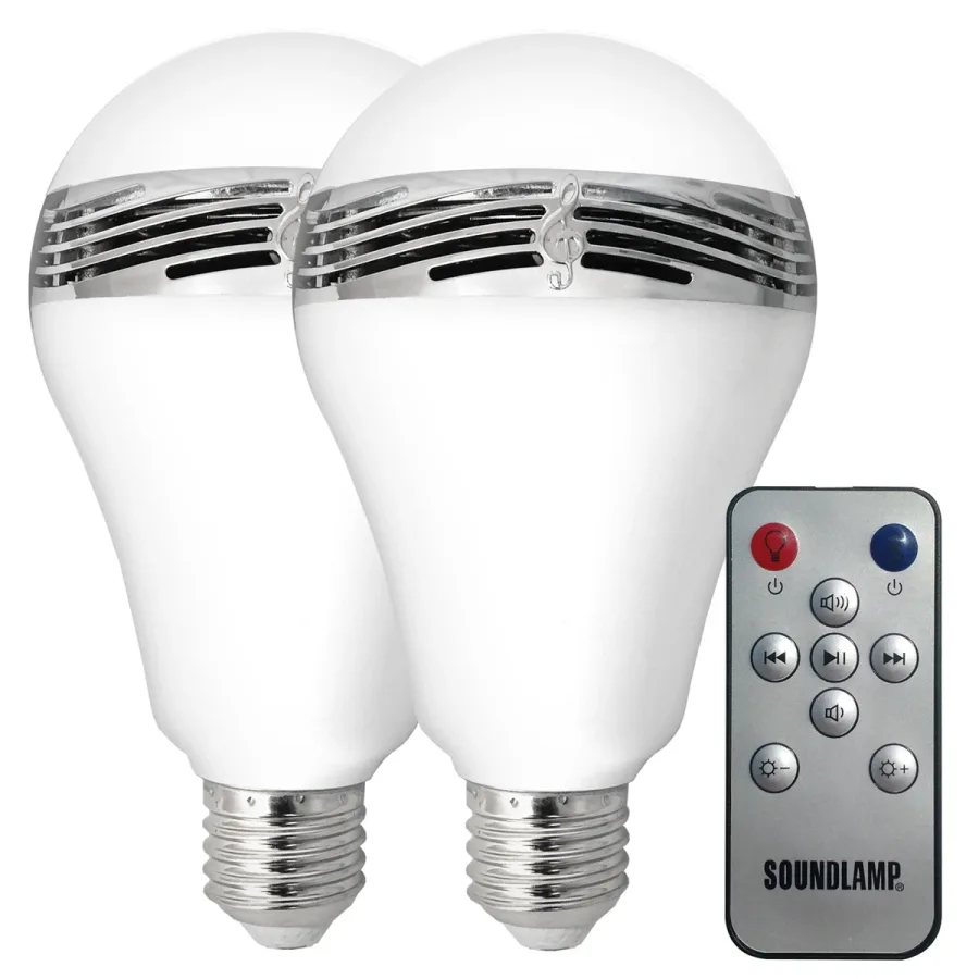 LED Light Bulb with Bluetooth Speaker (2-Pack) (image for) LED Light Bulb with Bluetooth Speaker (2-Pack)