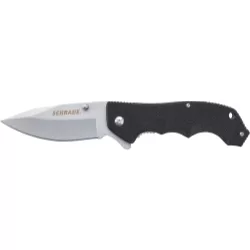 Schrade Liner Lock Folding Knife Drop Point Blade G-10 Handle Schrade Liner Lock Folding Knife Drop Point Blade G-10 Handle
