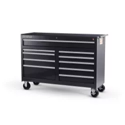 54 X 10 DRAWER MOBILE CABINET, BLACK